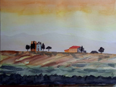 Aquarellkunst im Schuhhaus: Hans-Joachim Schmitz stellt in Linz am Rhein aus