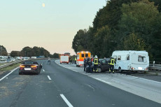 Aktualisiert: Verkehrsunfall auf der A3 bei Urbach sorgt fr Vollsperrung
