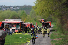 Gro�angelegte �bung zeigte: Feuerwehr der VG Betzdorf-Gebhardshain ist gut aufgestellt