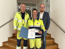Silbernes Dienstjubilum beim Kirchener Bauhof