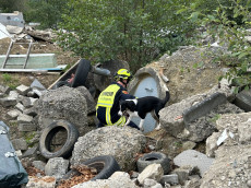 Erfolgreiche Prfungen fr Rettungshunde in Hamm (Sieg)