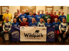 Radsportteam Equipe EuroDeK wirbt f�r den Wildpark Westerwald