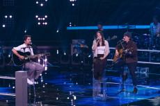 Bjorn Shabanaga aus Neuwied steht bei "The Voice of Germany" vor seinem Battle