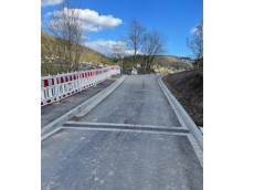 Ro�bach/Wied: Sanierungsarbeiten an der Kreuzung L 256 fast beendet