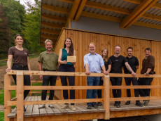 Projekt Re-Use-Holzbau der RPTU Kaiserslautern-Landau im Wildpark Westerwald erprobt