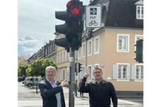 Bilanz der gr�nen Pfeile f�r Radfahrer in Neuwied: Keine Unf�lle nach einem Jahr