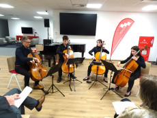Stipendiaten des Landesmusikgymnasiums bedankten sich mit hochkar�tigem Konzert