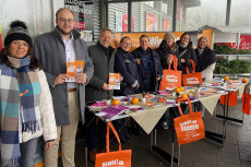 Gemeinsame Aktion in Rengsdorf gegen Gewalt an Frauen