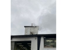 Brand im Sp�nebunker der Firma �Davinci Haus� in Elben
