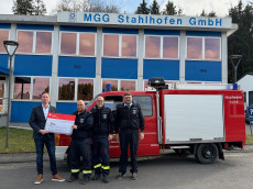 MGG spendet 3.000 Euro f�r neues Feuerwehrfahrzeug
