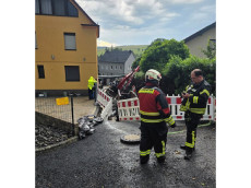 Unwetter sorgt f�r 37 Feuerwehreins�tze in der VG Rengsdorf-Waldbreitbach