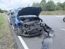 Verkehrsunfall sorgt f�r Sperrung der L 293 zwischen Unnau und Zinhain  