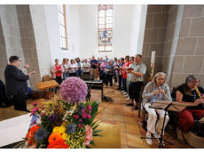 Kirchenmusiktag in Gem�nden: 50 Menschen musizieren gemeinsam