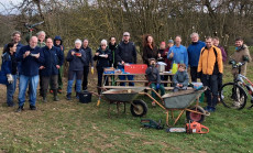 Gemeinsamer Einsatz f�r die Natur: Aufr�umaktion in Steimel