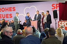 Vizekanzler Klingbeil er�ffnet in Daaden den Landtagswahlkampf