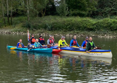 Saisonabschluss der Neuwieder Kanuten auf dem Rhein
