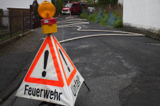 Brand eines Ausschankwagens auf der B8 bei Herschbach
