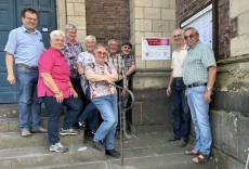 Neues Hinweisschild am "Martinsweg am Mittelrhein" in Engers enth�llt