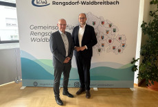 Landtagsabgeordneter J�rgen Schmied besucht Rathaus der VG Rengsdorf-Waldbreitbach