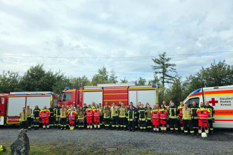 Vierter Ausbildungstag in Horhausen: Gemeinsames ben frdert die Zusammenarbeit
