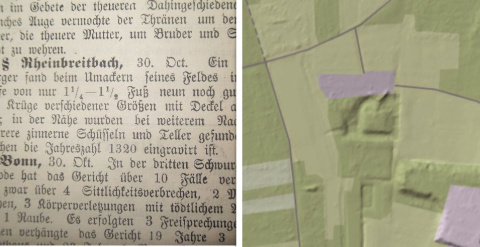 R�tsel um verschwundene Siedlung: Neue Hinweise auf "D�rfchen Berg" bei Rheinbreitbach