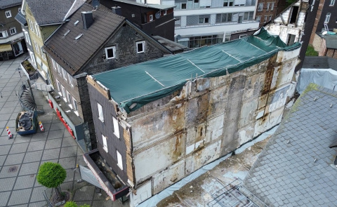 Betzdorfer Fu�g�ngerzone: Brandruine muss doch abgerissen werden