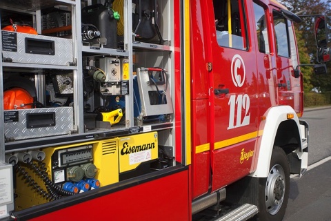 Nchtlicher Scheunenbrand in Hachenburg-Altstadt