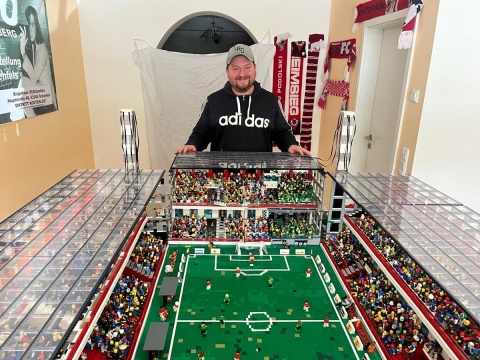 Das grte private Lego-Stadion der Welt wird in Ockenfels prsentiert
