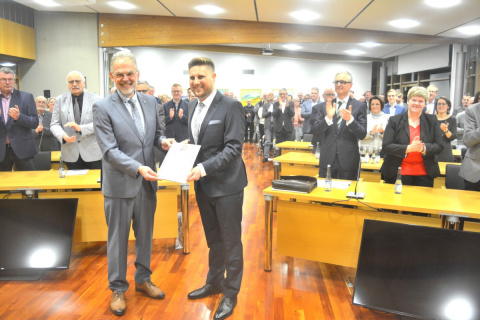 VG Bad Marienberg: Andreas Heidrich verabschiedet und Marvin Kraus zum neuen B�rgermeister ernannt