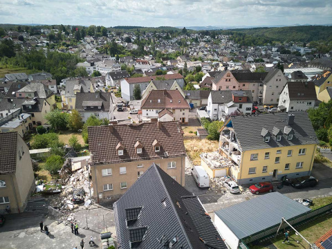 Nach Unwetter: Aufr�umarbeiten im Westerwaldkreis nach Unwetter dauern an