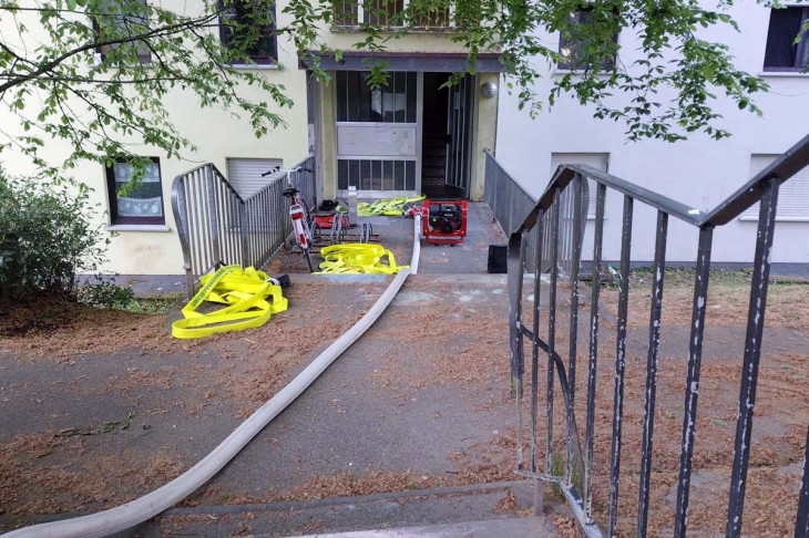 Der Feiertag begann f�r die Freiwillige Feuerwehr Hamm mit zwei Eins�tzen