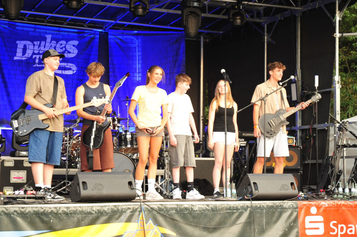 Die Band B.O.C.A von der Kreismusikschule erhielt gro�en Applaus