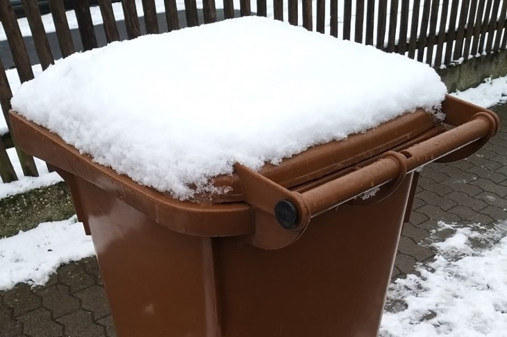 Frostige N�chte erschweren Bioabfallentsorgung