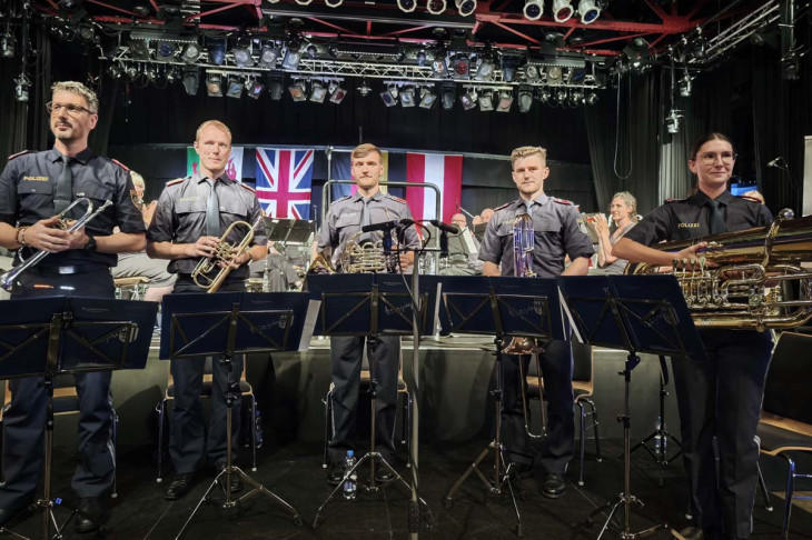 Das Quintett der Polizeimusik Ober�sterreich
