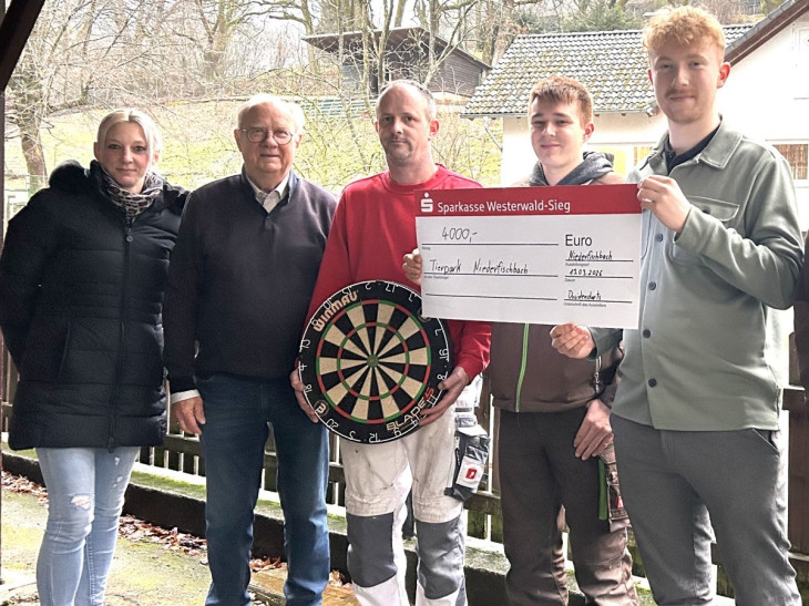 Sportlicher Einsatz f�r den guten Zweck: 4.000 Euro Spende f�r den Tierpark Niederfischbach