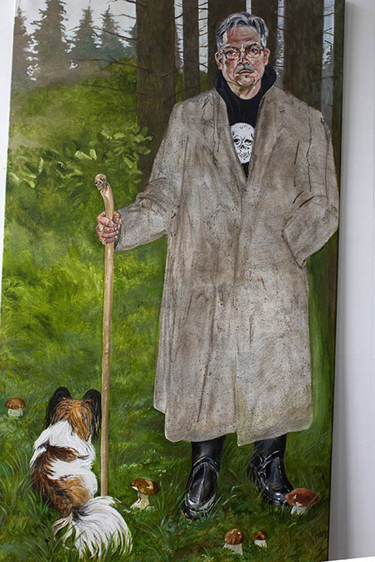 Selbstportr�t Frank Herzog. 
