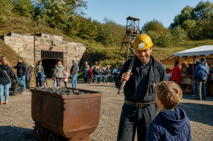 Bergwerksfest in Steinebach w�rdigt 40 Jahre F�hrungen