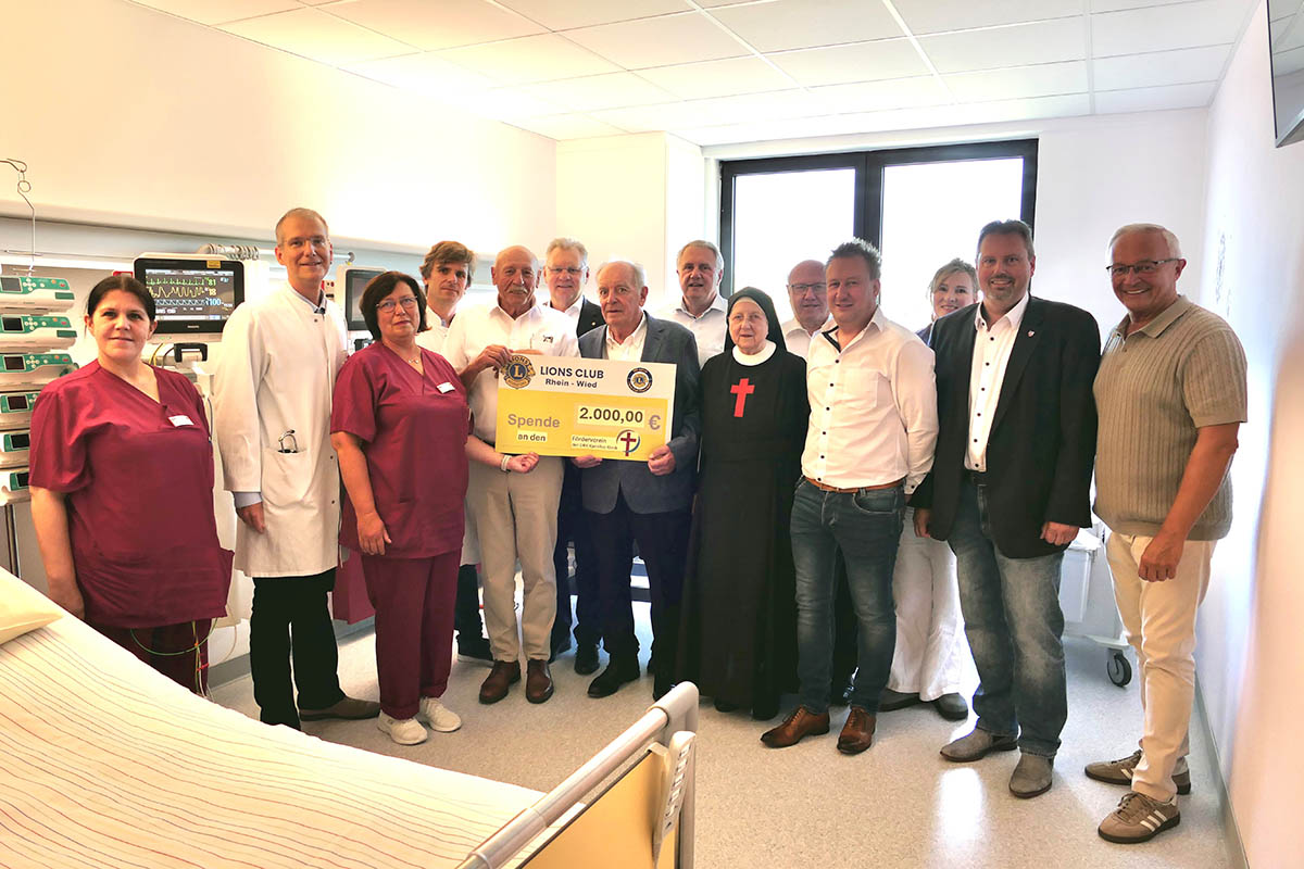 Lions-Club Rhein-Wied untersttzt Kamillus Klinik mit neuer Medizintechnik