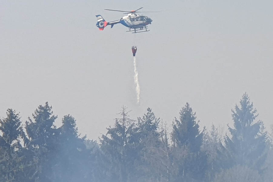 Groer Waldbrand zwischen Elzbach und Nassen