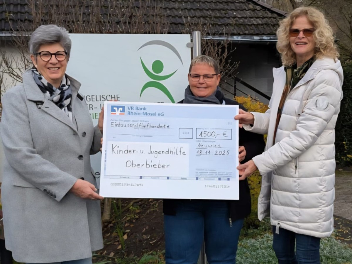 Spende fr das Kinder- und Jugendheim Oberbieber