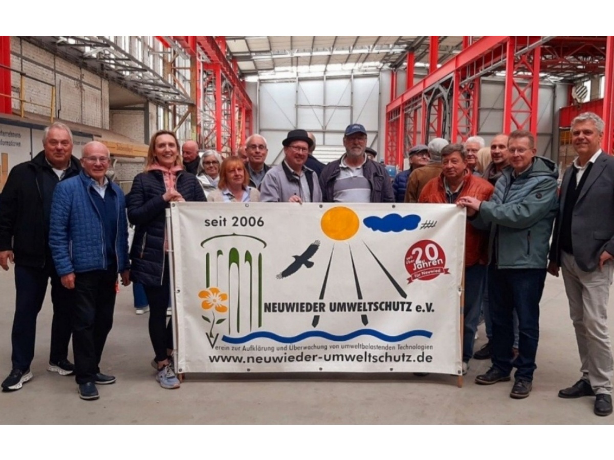 Vertreter des Neuwieder Umweltschutz e.V. besuchten das Rasselstein-Areal der ASAS GmbH (Foto: ASAS GmbH)