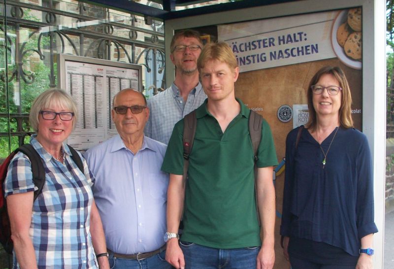 Folgende Personen von links nach rechts: Inge Rockenfeller, Cataldo Spitale, Peter Glashoff, Tobias Reh und Regine Wilke. Foto: Bndnis 90 / Die Grnen  Kreisverband Neuwied