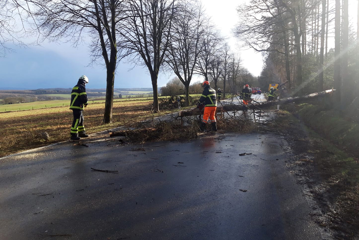 Sturm Luis forderte Feuerwehr Oberdreis