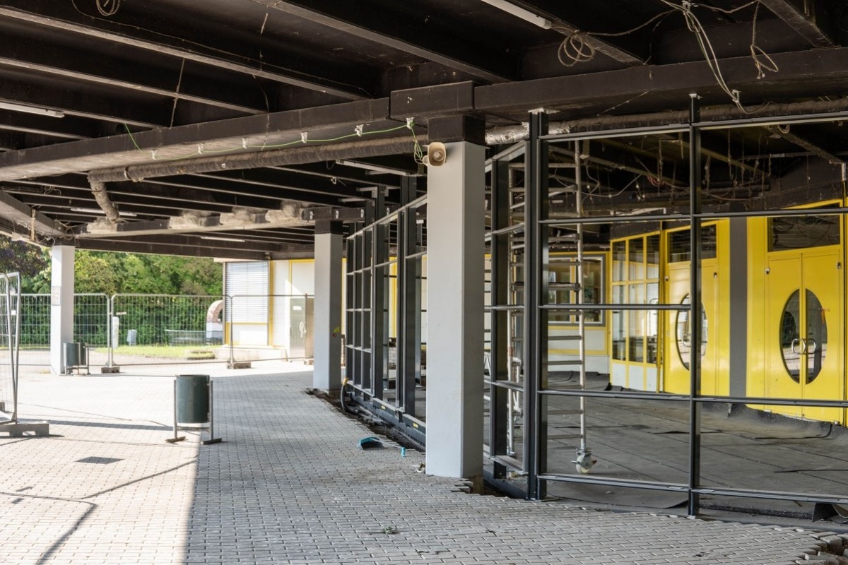 Die Eingangsbereiche der BBS Montabaur werden derzeit saniert. (Fotos: Kreisverwaltung/Christian Boll)