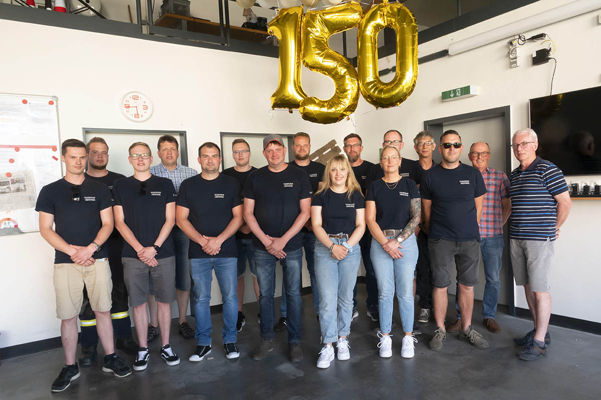 Feuerwehr Oberdreis feiert 150 Jahre Geburtstag