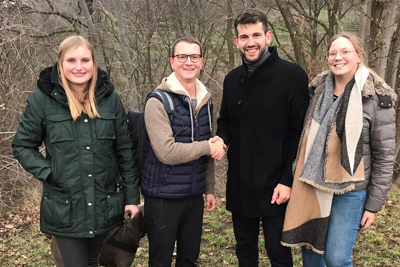 Es zeigt von links nach rechts: Mona Vlker, Kai Stauf, Vincent Fehlinger und Lea Rechmann. Foto: privat