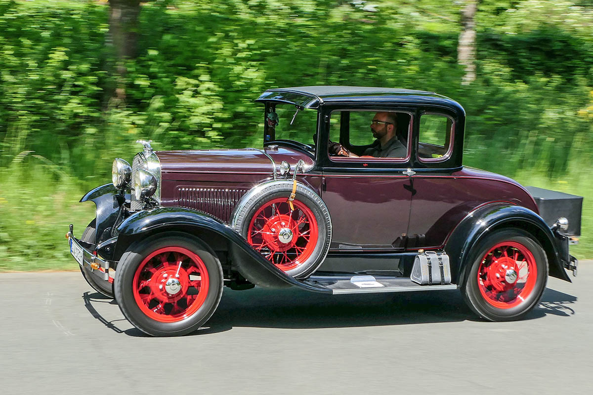 Ford Model A Coupe, Baujahr 1931, angetrieben mit E-Fuel Kraftstoff. Foto: Michael Schfer