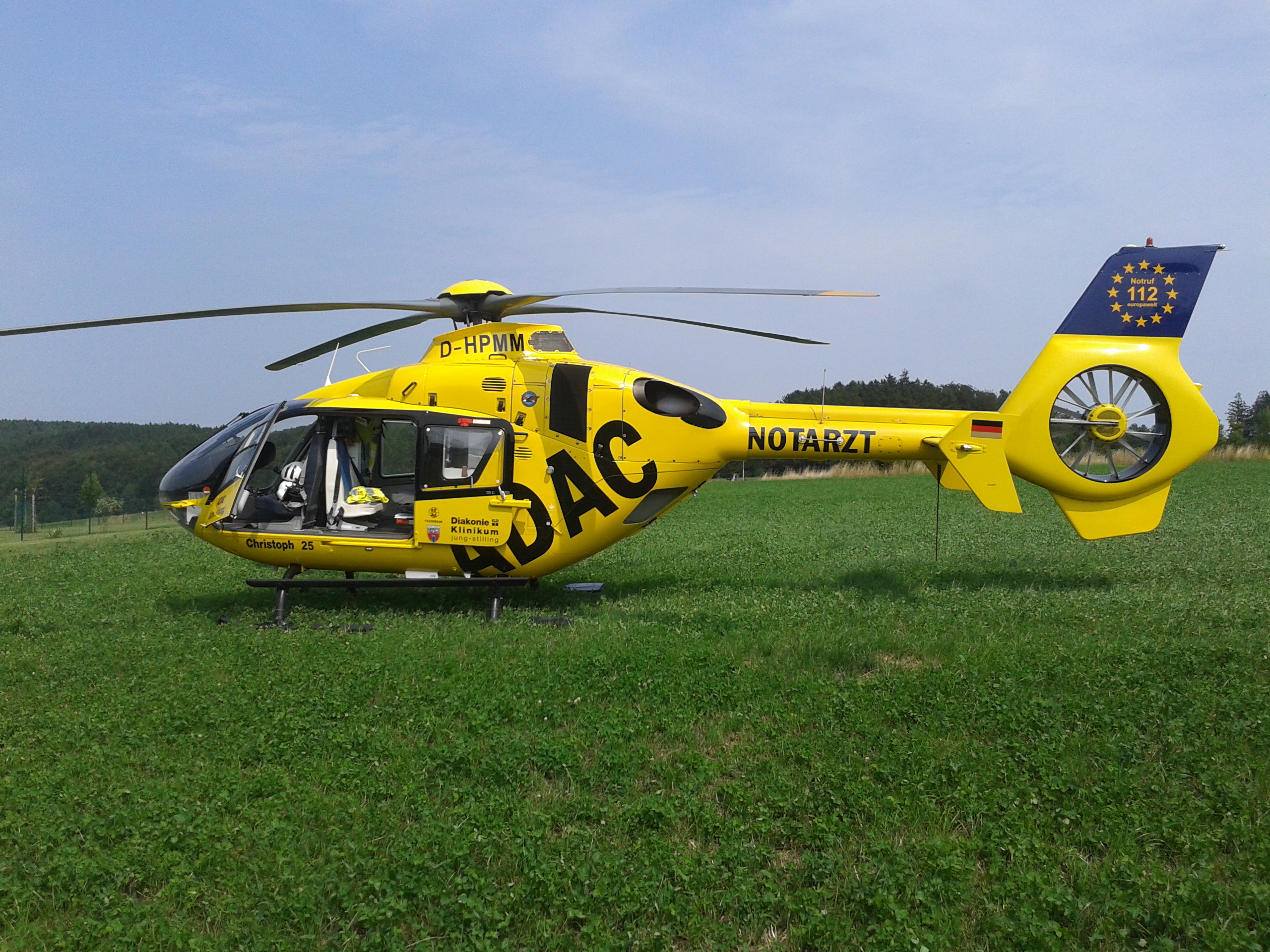 Unfall auf B 414 - schwerstverletzter Motorradfahrer 
