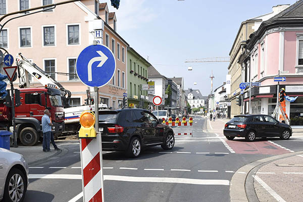 Arbeiten Marktstrae Neuwied im Plan 