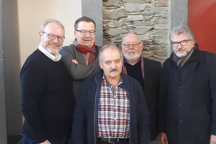 Von links: Henning Peter, Christian Schultze, Hans Porreda, Klaus Wolff, Hans-Werner Jckle. Foto: privat